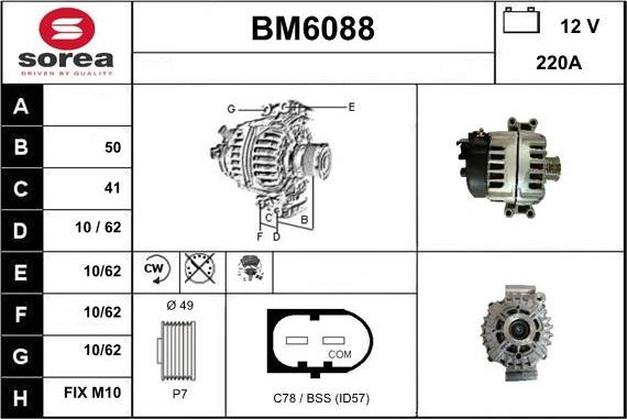 Sera BM6088 - Alternateur cwaw.fr