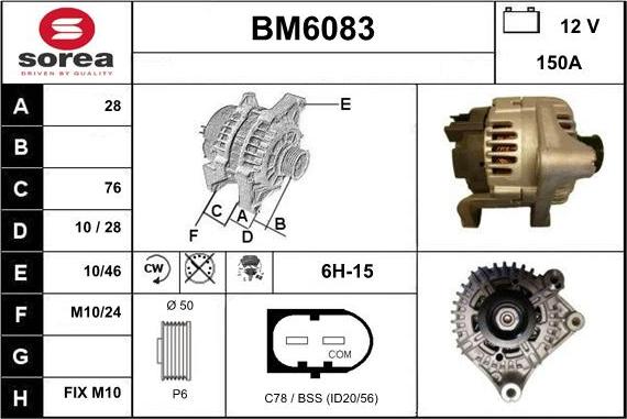 Sera BM6083 - Alternateur cwaw.fr