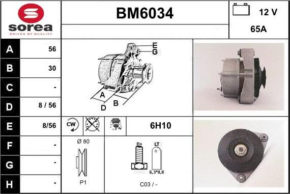 Sera BM6034 - Alternateur cwaw.fr