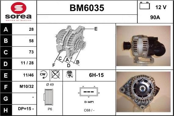 Sera BM6035 - Alternateur cwaw.fr