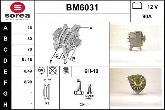 Sera BM6031 - Alternateur cwaw.fr