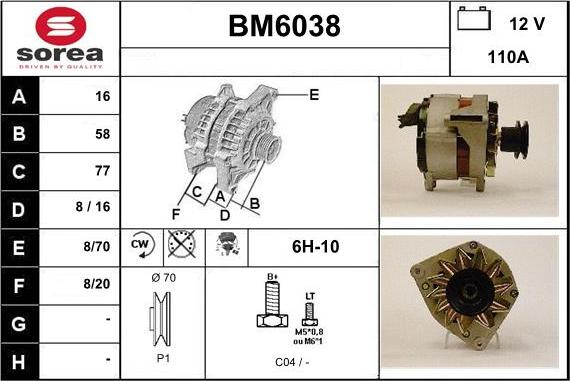 Sera BM6038 - Alternateur cwaw.fr