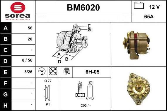 Sera BM6020 - Alternateur cwaw.fr