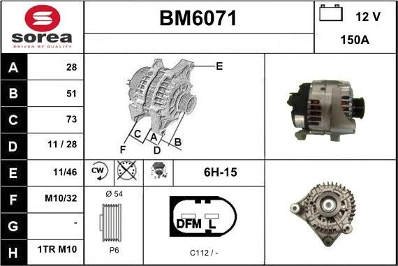 Sera BM6071 - Alternateur cwaw.fr