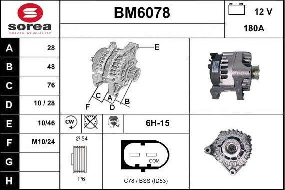 Sera BM6078 - Alternateur cwaw.fr