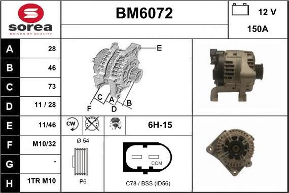 Sera BM6072 - Alternateur cwaw.fr