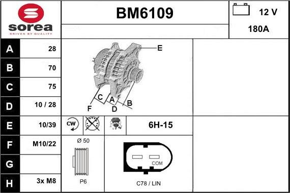 Sera BM6109 - Alternateur cwaw.fr