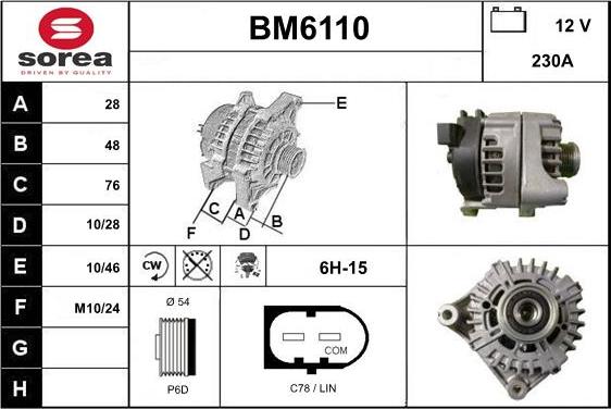 Sera BM6110 - Alternateur cwaw.fr