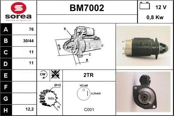 Sera BM7002 - Démarreur cwaw.fr