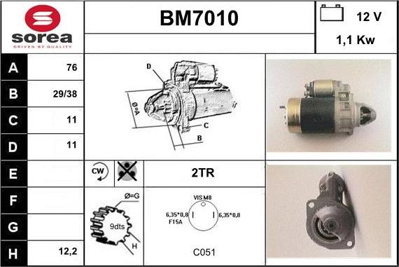 Sera BM7010 - Démarreur cwaw.fr