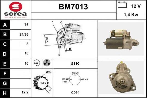 Sera BM7013 - Démarreur cwaw.fr