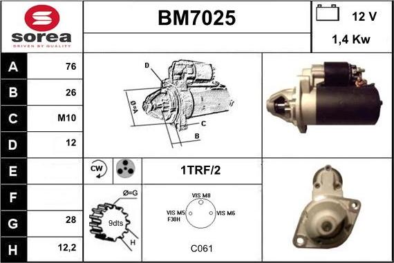 Sera BM7025 - Démarreur cwaw.fr