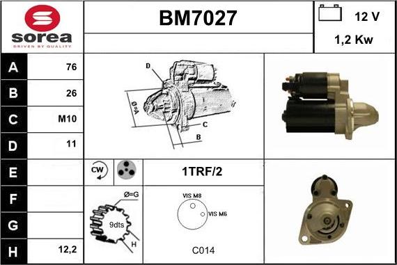 Sera BM7027 - Démarreur cwaw.fr