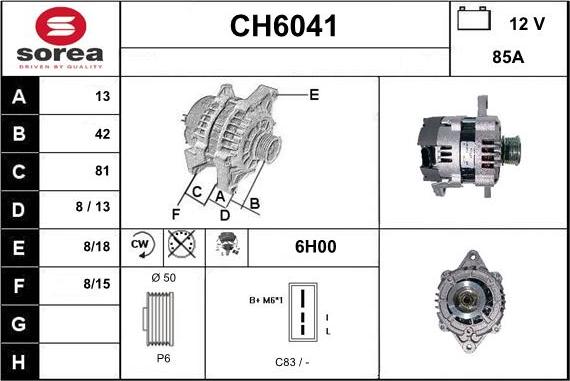 Sera CH6041 - Alternateur cwaw.fr