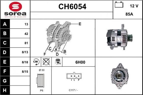 Sera CH6054 - Alternateur cwaw.fr