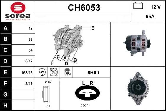 Sera CH6053 - Alternateur cwaw.fr