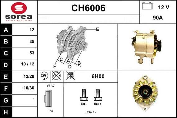 Sera CH6006 - Alternateur cwaw.fr