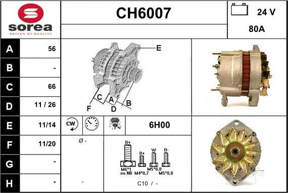 Sera CH6007 - Alternateur cwaw.fr