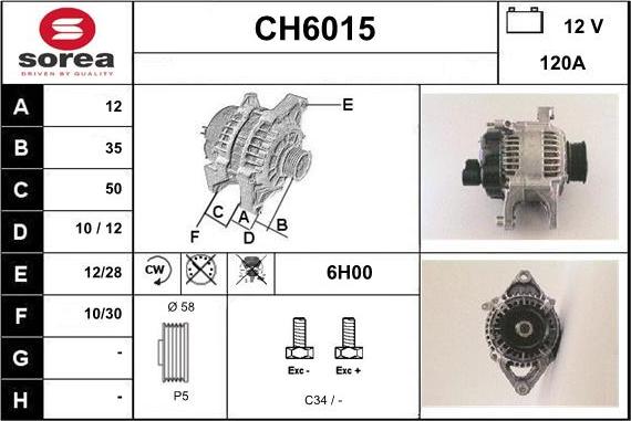 Sera CH6015 - Alternateur cwaw.fr