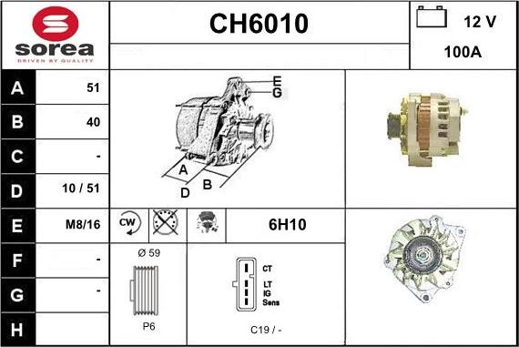 Sera CH6010 - Alternateur cwaw.fr