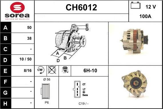 Sera CH6012 - Alternateur cwaw.fr