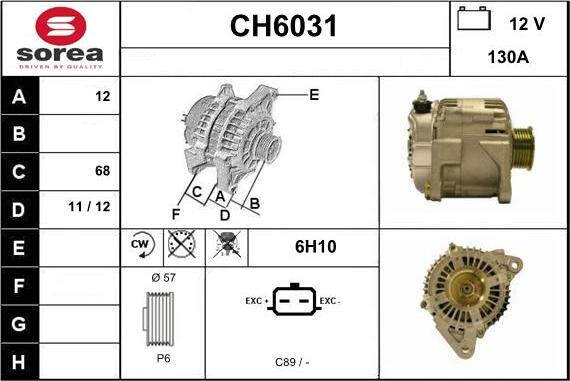 Sera CH6031 - Alternateur cwaw.fr