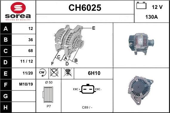 Sera CH6025 - Alternateur cwaw.fr