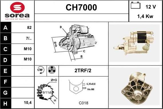 Sera CH7000 - Démarreur cwaw.fr