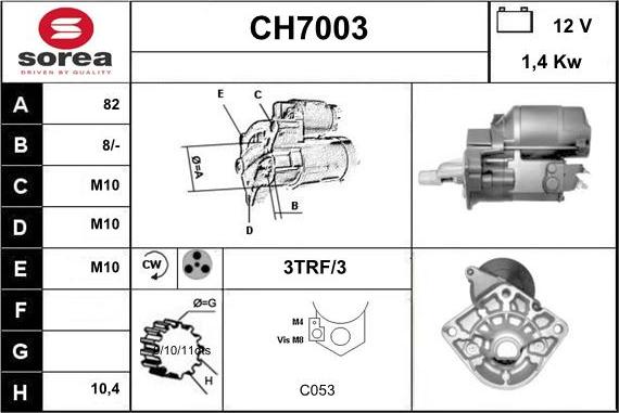 Sera CH7003 - Démarreur cwaw.fr