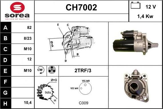 Sera CH7002 - Démarreur cwaw.fr