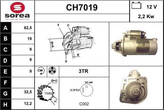 Sera CH7019 - Démarreur cwaw.fr