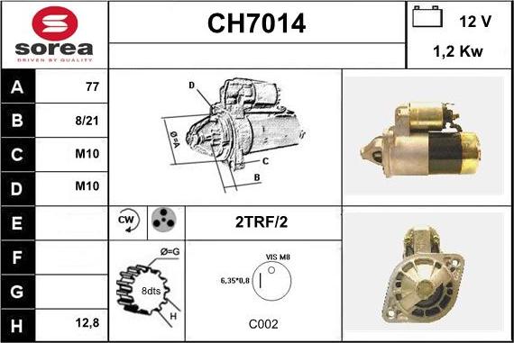 Sera CH7014 - Démarreur cwaw.fr