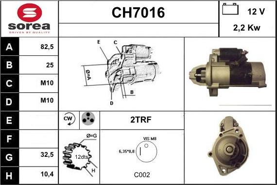 Sera CH7016 - Démarreur cwaw.fr