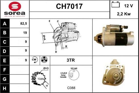 Sera CH7017 - Démarreur cwaw.fr