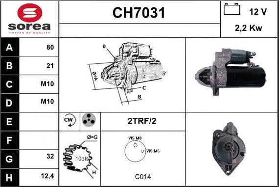 Sera CH7031 - Démarreur cwaw.fr