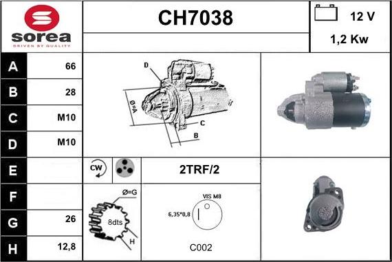 Sera CH7038 - Démarreur cwaw.fr