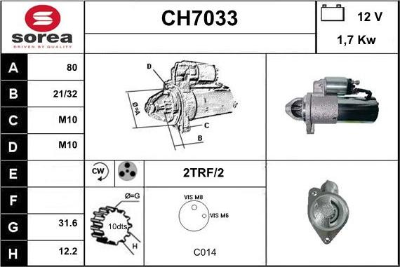 Sera CH7033 - Démarreur cwaw.fr