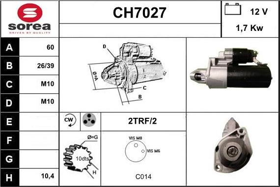 Sera CH7027 - Démarreur cwaw.fr