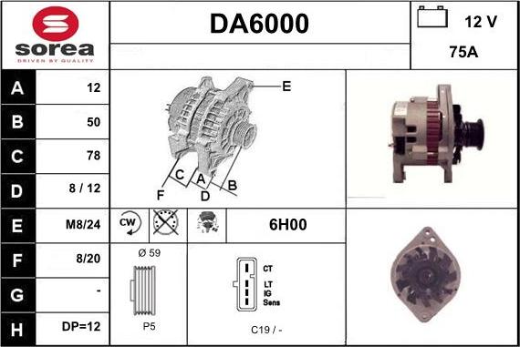 Sera DA6000 - Alternateur cwaw.fr