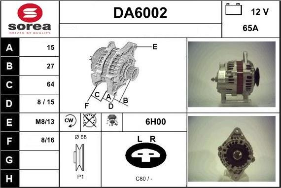 Sera DA6002 - Alternateur cwaw.fr