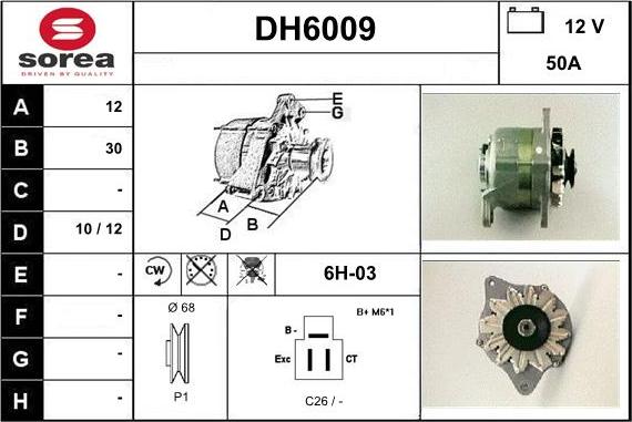 Sera DH6009 - Alternateur cwaw.fr