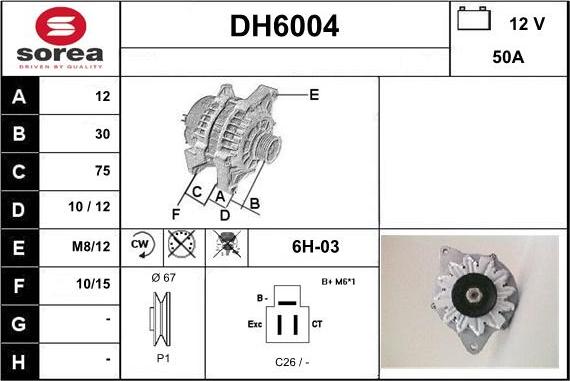 Sera DH6004 - Alternateur cwaw.fr