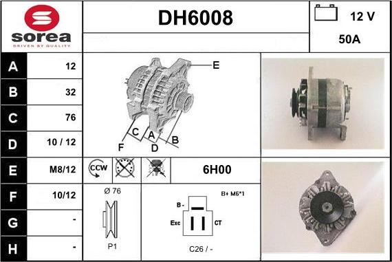 Sera DH6008 - Alternateur cwaw.fr