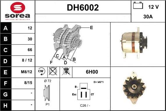 Sera DH6002 - Alternateur cwaw.fr