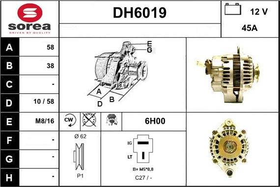 Sera DH6019 - Alternateur cwaw.fr