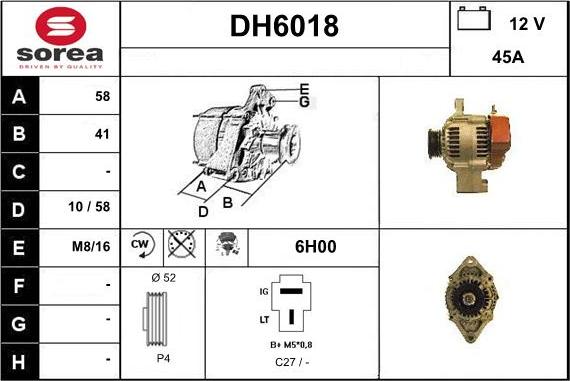 Sera DH6018 - Alternateur cwaw.fr