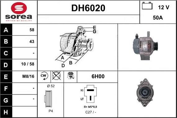 Sera DH6020 - Alternateur cwaw.fr