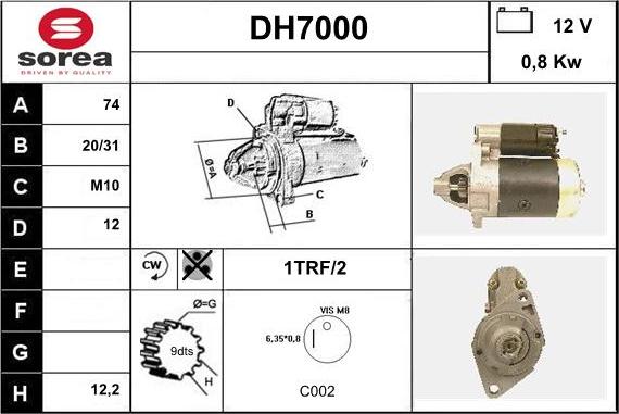 Sera DH7000 - Démarreur cwaw.fr