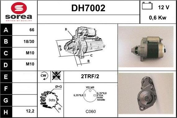 Sera DH7002 - Démarreur cwaw.fr