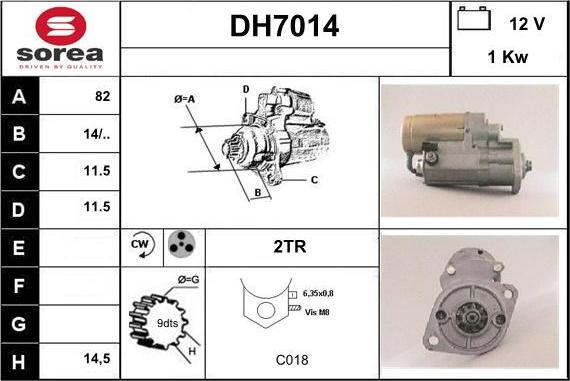 Sera DH7014 - Démarreur cwaw.fr